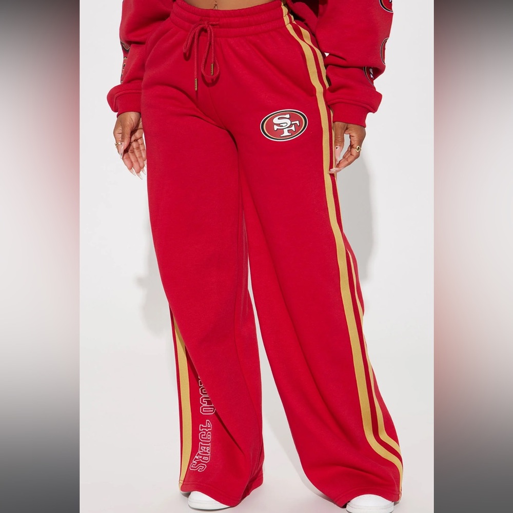 FASHION NOVA 49ers Wide Leg Pants - OBO